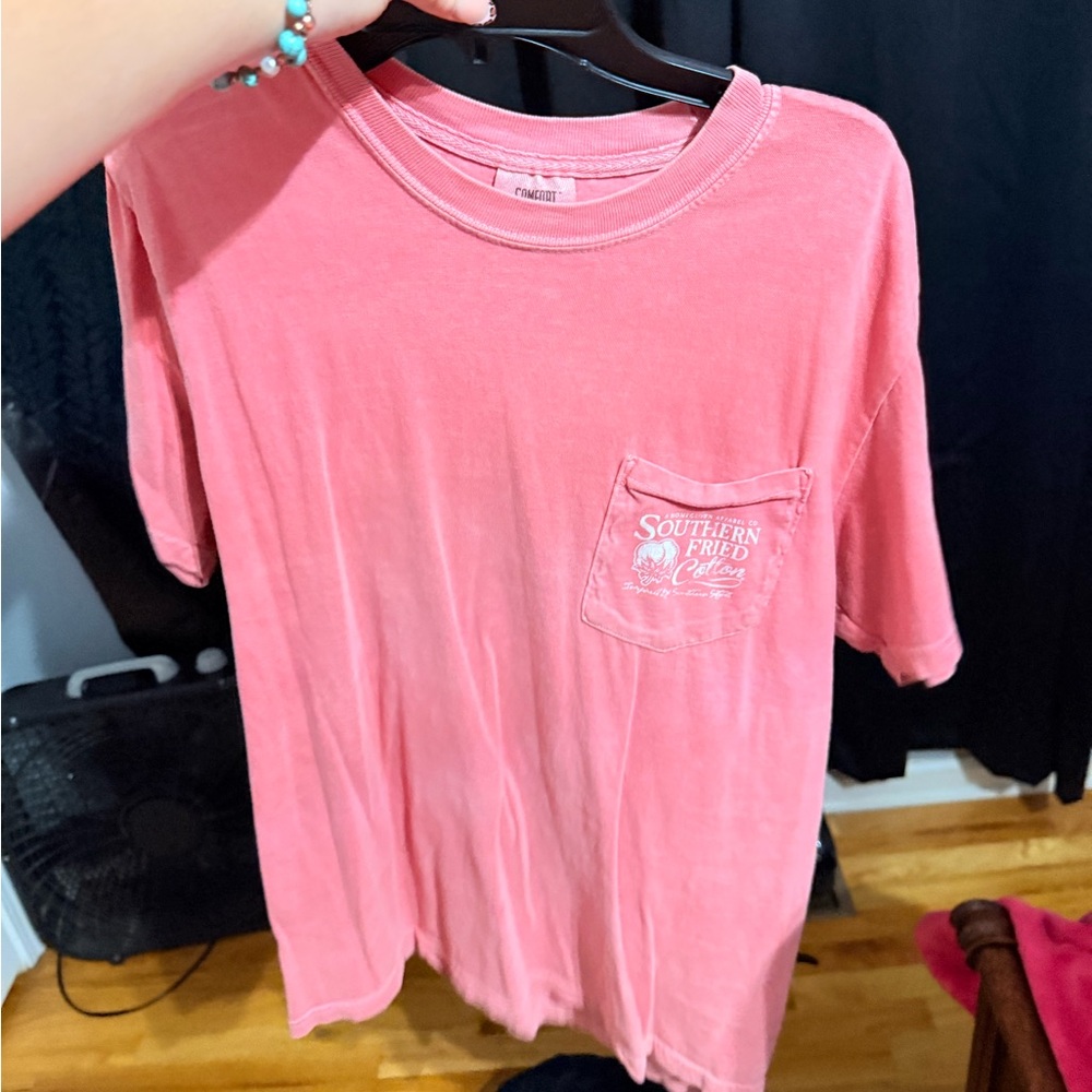 Southern Fried Cotton Kids Coral Tee